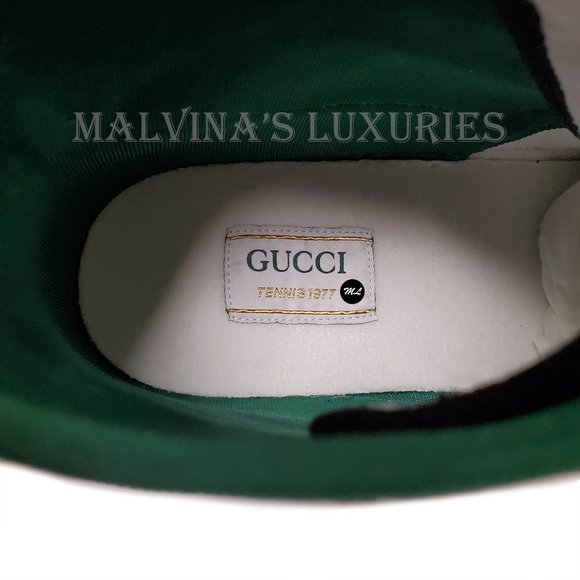 GUCCI MENS SNEAKERS TENNIS 1977 GG SUPREME CANVAS SHOES sz 10 10.5 US - Picture 11 of 16